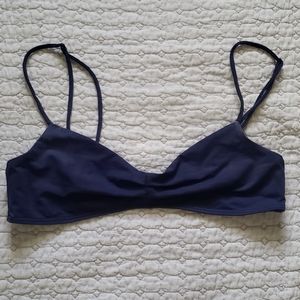 Malia Jones Blue Bikini Top